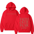 Faith Over Fear Hoodie – Unisex Christian Sweater