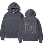 Faith Over Fear Hoodie – Unisex Christian Sweater