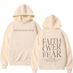 Faith Over Fear Hoodie – Unisex Christian Sweater