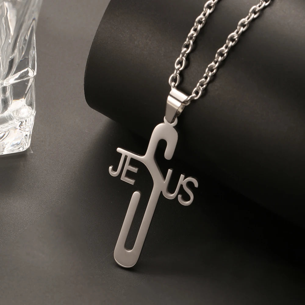 Stainless Steel Cross Necklace