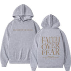 Faith Over Fear Hoodie – Unisex Christian Sweater