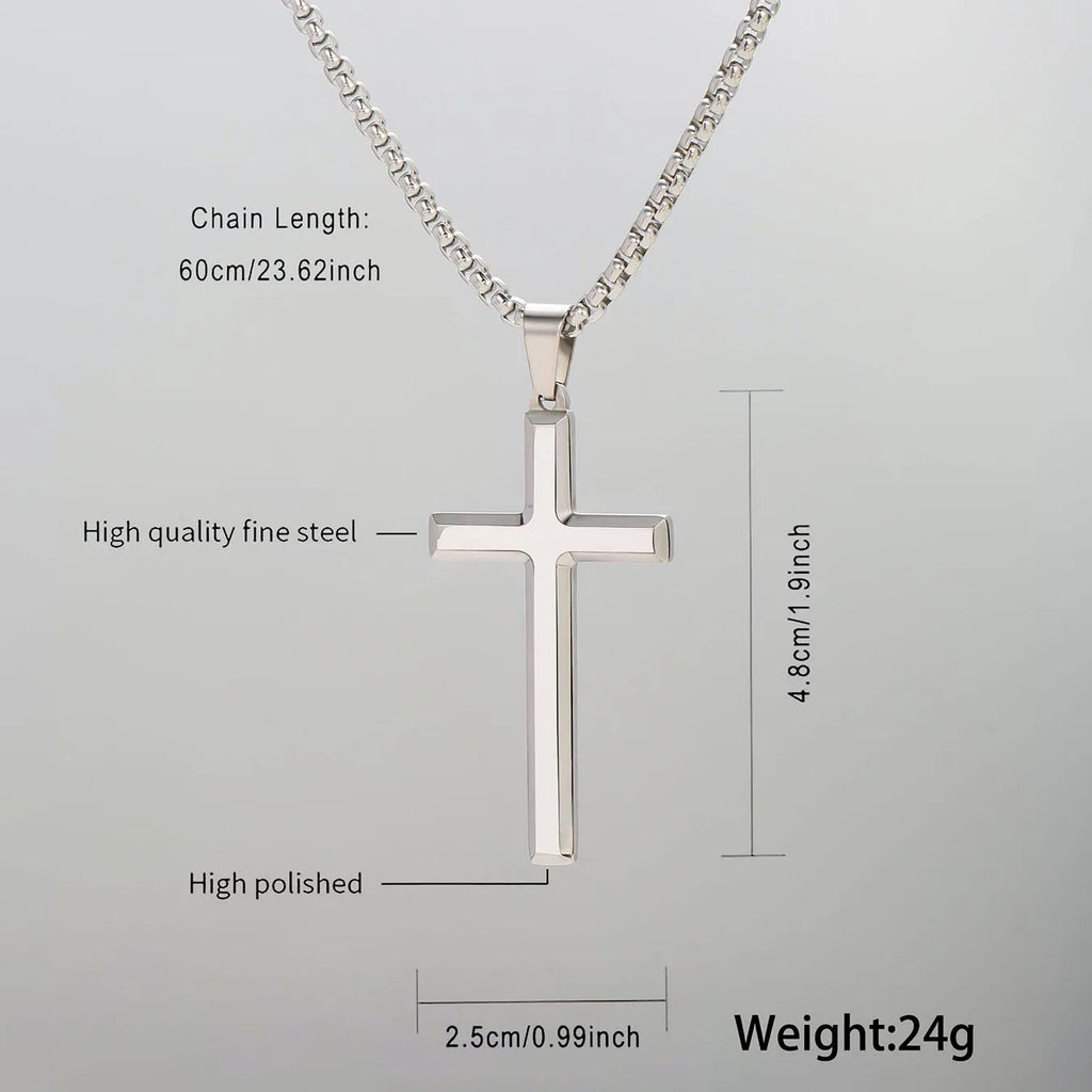 Stainless Steel Cross Necklace