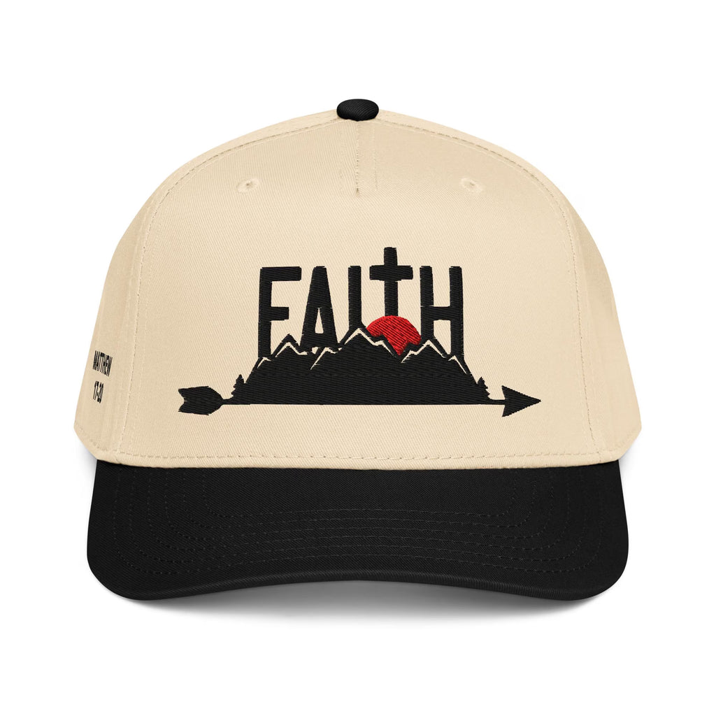 Faith Can Move Mountains Hat: Embroidered Christian Baseball Cap, VIARA'S