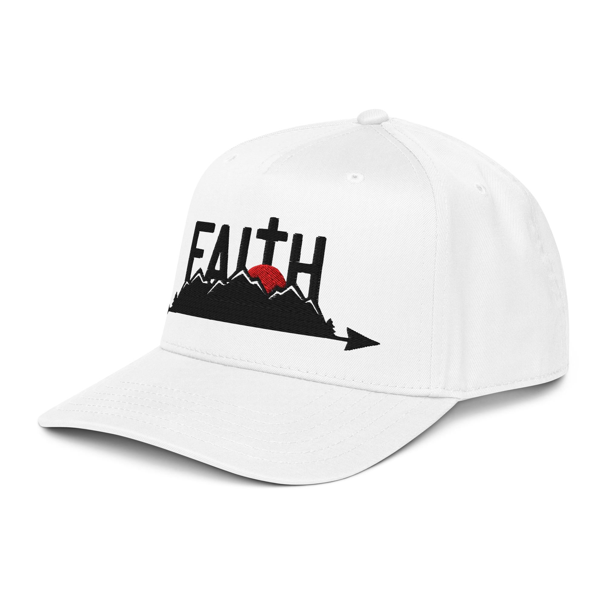 Faith Can Move Mountains Hat: Embroidered Christian Baseball Cap, VIARA'S